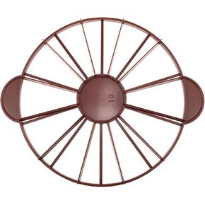 Cake Portion Marker Cheesecake Cutter 10/12 Slice Double Sided Cake Cutter Slicer With Handle For Pastry Baking (Brown, 26.8cm/10.6inch Diameter)