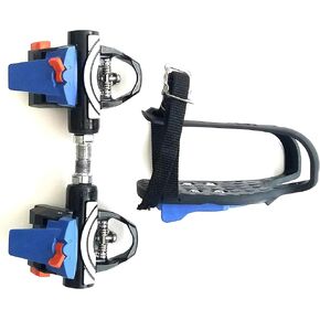 دواسة دراجة دوارة للتمرين الداخلي من أجل SPD وDelta مع منصة أحذية رياضية قابلة للإزالة - مشابك/مرابط لأصابع القدم - دواسات بيلوتون لجميع الأحذية - أقفاص لأصابع القدم لبيلوتون ودواسة التمرين. ليس للدراجة الخارجية in Kuwait