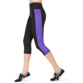 Ideology Colorblocked Cropped Leggings, Spring Tulip Pink XXL