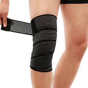 أغطية الركبة لتخفيف الآلام، دعامة ضغط طويلة جدًا للركبة، دعامة ضغط للساقين، التهاب اللفافة الأخمصية، أربطة التثبيت، آلام المفاصل، القرفصاء، الرياضة in Kuwait