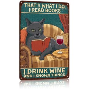 Vintage Black Cat Metal Tin Signs Cat Wall Art Decor Cat Posters - smoke catnip hail lucipurr