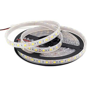 Outdoor LED Strip Lights Waterproof,Warm White IP68 Led Strip 12v Boat Underwater Lights 16.4ft 5050 Smd 300 Led Tube Flexible Rope Light for Swimming Pool Boat Fish Tank
