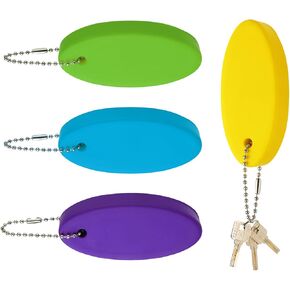4pcs Boat Key Floating Keychain, Oval Floating Keychain for Boat Keys Floating Keychain for Boating Fishing Surfing
