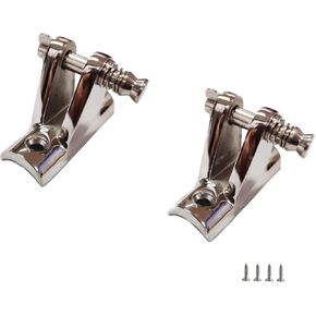 keehui 2 Pieces of Bimini Top Deck Hinge Stainless Steel 316 Bimini Top Fitting Hardware with Screws for Boat Yacht(2)
