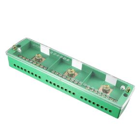 uxcell 3 Inlet 24 Outlet Terminal Strip Blocks 660V 150A Single Phase Distribution Block for Metering Box