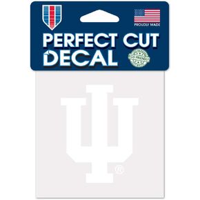 Wincraft NCAA Indiana Hoosiers 4x4 Perfect Cut White Decal, One Size, Team Color