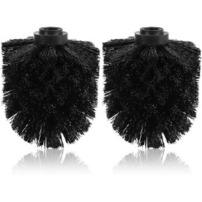 2PCS Toilet Bowl Brush Replacement Head, Universal Toilet Brush Head Replacement with Durable Stiff Bristles, Cleaning Tool for Home Hotel Bathroom (White)