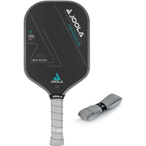JOOLA Ben Johns Perseus Pickleball Paddle with 1 Replacement Grip - Charged Surface Technology for Increased Power & Feel - Fully Encased Carbon Fiber Pickleball Paddle with Larger Sweet Spot