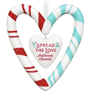 Hallmark Keepsake Christmas Ornament 2024, Hallmark Channel Spread the Love, Porcelain, Family Gifts