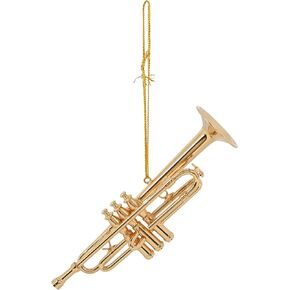 Brass 4.5 Gold Trumpet Musical Music Instrument Replica Ornament