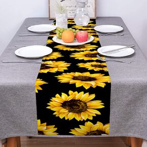 مفرش طاولة أسود أبيض رمادي أحمر نمط خط هندسي بوليستر غير قابل للانزلاق للمطبخ/القهوة/الطعام/غرفة النوم، الزفاف، عيد الميلاد، عيد الشكر، ديكور طاولة حفلات الهالوين مقاس 13*70 بوصة in Kuwait