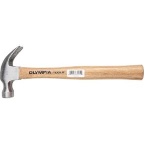Olympia Tools Claw Hammer, 60-014, 8 Ounce,Silver