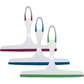 Squeegee for Shower,Hand Held Rubber Glass Shower Squeegee, with Hanging Hole Squeegee for Shower, Glass Door, Car Windows,Multifunctional Squeegee Tool [3-Pack]