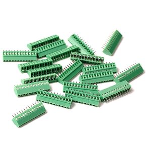 20pcs E-Simpo® 2.54mm Pitch (0.1") PCB Screw Wire Terminal Block,24-12AWG 2.54mm Rated 150V6A CE UL,Copper Material Rohs. (2.54mm 2P)