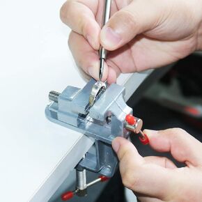 Mini Jeweler Table Clamp Small Hobby Bench Vice Work Bench Vise Bench Clamp Hobby Vise Clamp Small Table Clamp Mini Bench Vice Clamp for Small Work Crafts Woodworking and Metalworking in Kuwait