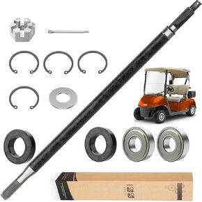 10L0L Golf Cart Driver Side Rear Spline Axle Shaft Fits EZGO RXV Electric 2008 UP, 24.5" Long,Replaces OEM 620337, 614208