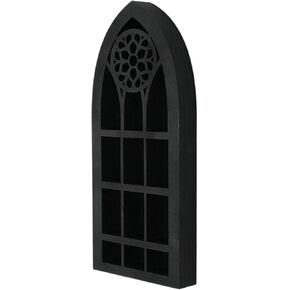 Wall Display Shelf Modern Church Window Design Stones Holder Wall Hanging Shelves for Kitchen Bathroom Office Gothic Room Decoration Bedroom