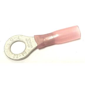 Ac/Dc Wire and Supply Heat Shink Ring Terminals (22-18 awg) Marine Type (3/8 screw, 50 pack)