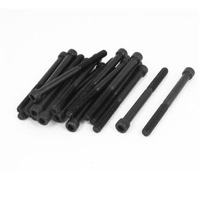 uxcell® 1/4 Inch-20x3 Inch Hex Socket Head Cap Screws Bolts Black 20Pcs