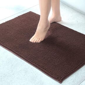 Urvoix Bathroom Rugs Non Slip, 30 x 20 Inches Ultra Soft Memory Foam Bath Rug, Super Absorbent Chenille Bath Mats for Bathroom, Shower Floor, Bathtub, Dark Teal
