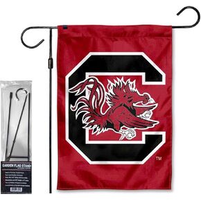 South Carolina Gamecocks Garden Banner Flag with Stand Pole Holder