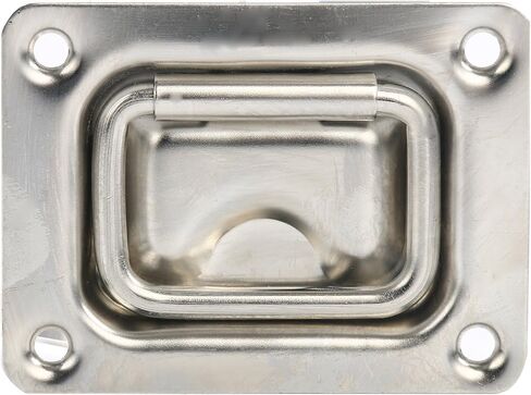 Amarine Made Rectangular Recessed Hatch 2-3/16" x 3" (57 x 76 mm) Loaded Lifting Ring for Boat Hatch (Pack of 2 in Saudi Arabia