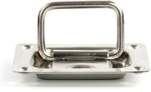 Amarine Made Rectangular Recessed Hatch 2-3/16" x 3" (57 x 76 mm) Loaded Lifting Ring for Boat Hatch (Pack of 2 in Saudi Arabia