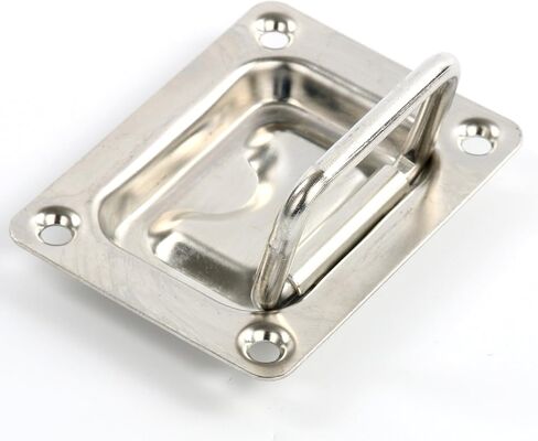Amarine Made Rectangular Recessed Hatch 2-3/16" x 3" (57 x 76 mm) Loaded Lifting Ring for Boat Hatch (Pack of 2 in Saudi Arabia
