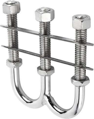 NovelBee 2pcs Boat Stern Bow Eye Double U Bolts,Tie Down U Bolt Marine Stainless Pontoon Boat Stern Eye with Nuts and Washers (2) in Saudi Arabia