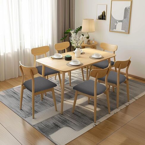 NORTHERN BROTHERS Dining Chair Seat Covers Set of 2 - Stretch Jacquard Kitchen Chair Covers Washable, Removable Dining Room Chair Slipcover Seat Protector Covers(Beige Checkered, Set of 2) in Saudi Arabia