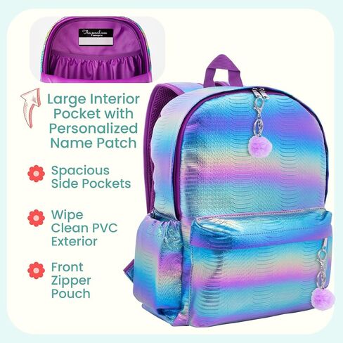 Mermaid Backpacks for Girls - Girls Backpack for School Kindergarten Elementary - School Backpack for Kids Cute Backpack - Kids Backpack for Girls School Backpack - Toddler Backpack Bookbags for Girls in Saudi Arabia