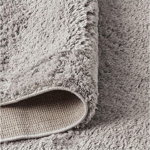 Gertmenian Air Shag Fresh Collection , Classic Plush Microfiber Shag Rug , Bedroom Nursery Living Room Dining Room Dorm Room , 2x6 Ft Runner, Geometric Diamond, Gray, 18572 in Saudi Arabia