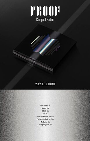 BTS BANGTAN BOYS [COMPACT EDITION] PROOF KPOP Anthology Album 3CDs+Discography Guide+Mini Poster+Photocard+Postcard+Booklet+(Extra BTS 6 Photocards+1 Double-Sided Photocard) in Saudi Arabia