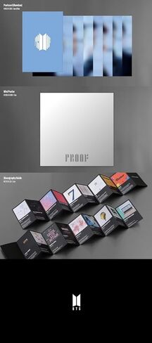 BTS BANGTAN BOYS [COMPACT EDITION] PROOF KPOP Anthology Album 3CDs+Discography Guide+Mini Poster+Photocard+Postcard+Booklet+(Extra BTS 6 Photocards+1 Double-Sided Photocard) in Saudi Arabia