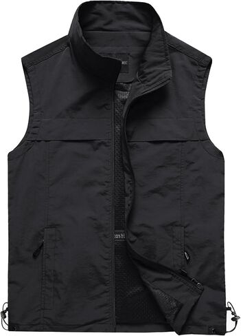 Gihuo Men's Lightweight Quick Dry Outdoor Multi Pockets Fishing Vest in Kuwait
