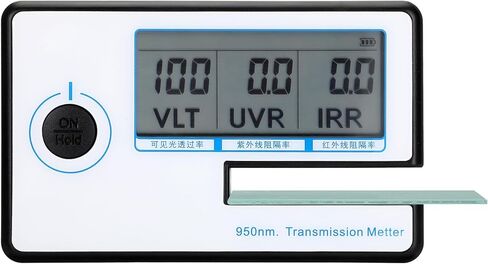 جهاز قياس الطاقة الشمسية المحمول، 3 في 1 مقياس نقل السيارة بفيلم شمسي ملون، LS162 جهاز اختبار الزجاج المصور، إمكانية القياس السريع، IR 950nm UV 36nm VR 550nm LS162 in Kuwait