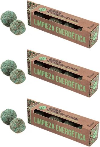 Activated Smudge Incense Bombs 100% Sustainable. Energy & Air Purifying. Organic. Handcrafted. Made in Argentina. (Attract Money/Palo Santo), BOMBATIVADAx4 in Saudi Arabia