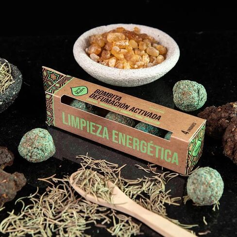 Activated Smudge Incense Bombs 100% Sustainable. Energy & Air Purifying. Organic. Handcrafted. Made in Argentina. (Attract Money/Palo Santo), BOMBATIVADAx4 in Saudi Arabia