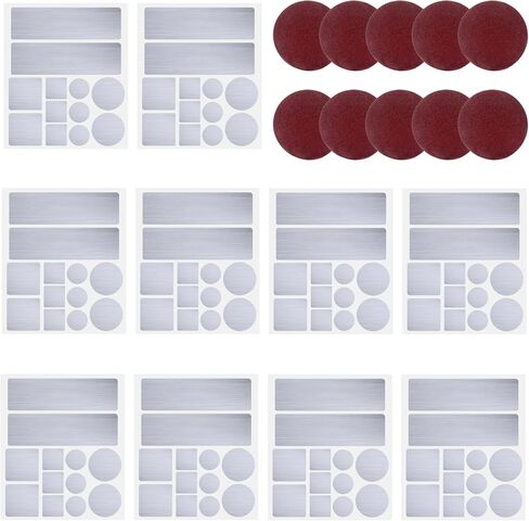 10Pack Professional Aluminum Patch Repair Leaking Kit for Kitchen Cooking Pots Stock Soup Pot and Pans Cookware, Strong High Temperature Resistant Patch for Metal or Plastic Pail Bucket in Saudi Arabia
