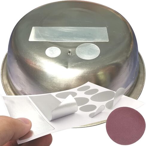 10Pack Professional Aluminum Patch Repair Leaking Kit for Kitchen Cooking Pots Stock Soup Pot and Pans Cookware, Strong High Temperature Resistant Patch for Metal or Plastic Pail Bucket in Saudi Arabia