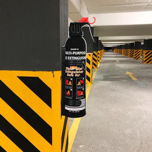 2 Pack Fire Extinguisher with Mount, Portable Fire Extinguisher Suitable for A, B, C, K Fire Types, Easy to Use Water-Based Fire Extinguishers for Home/Car/Boat/Kitchen/Garage (Black, Red) in Saudi Arabia