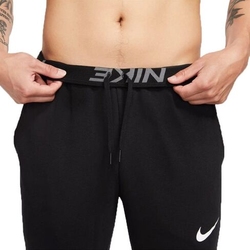Nike Dry Pants Taper Fleece Black/White XL in Saudi Arabia