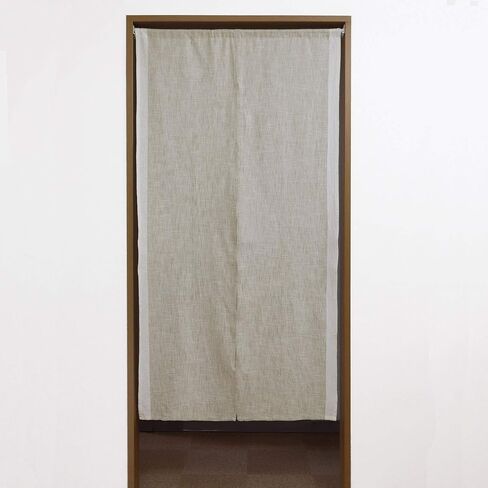 Doorway Curtain (W33.5'xH66.9') Tapestry Japanese noren Slabline (Beige) Room Divider in Saudi Arabia