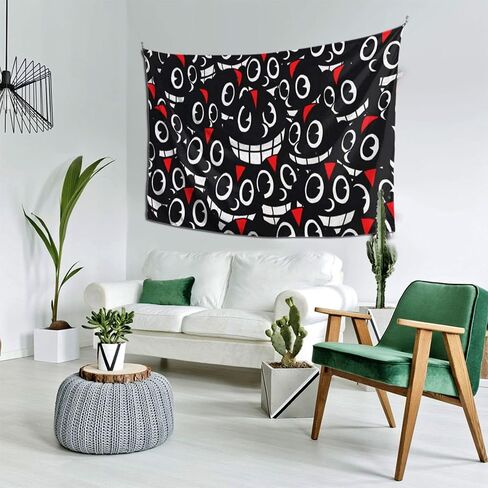 uthgxiu Lil Music Darkie Tapestry Cartoon Boutique Dirt-resistant Wall Hanging Tapestry Wall Art Decoration for Living Room Bedroom Aisle Poster Home 60 x 40 Inch, Black, One Size in Saudi Arabia