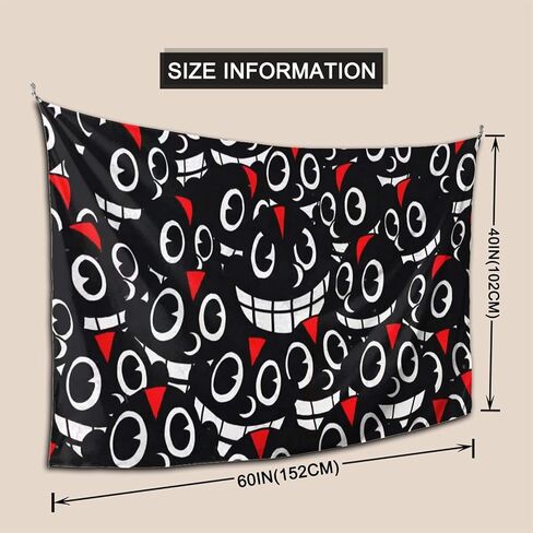 uthgxiu Lil Music Darkie Tapestry Cartoon Boutique Dirt-resistant Wall Hanging Tapestry Wall Art Decoration for Living Room Bedroom Aisle Poster Home 60 x 40 Inch, Black, One Size in Saudi Arabia