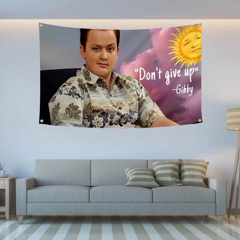 مضحك Gibby ICarly فاتنة العلم 3x5 أقدام لا تتخلى عن نسيج لغرفة النوم الكلية الرجال رجل الكهف غرفة نوم فرات in Kuwait