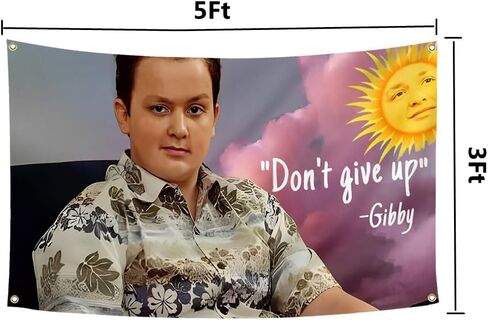 مضحك Gibby ICarly فاتنة العلم 3x5 أقدام لا تتخلى عن نسيج لغرفة النوم الكلية الرجال رجل الكهف غرفة نوم فرات in Kuwait