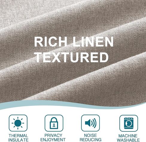 Turquoize Door Curtain Thick Linen Door Curtains for Door Window Curtain French Door Curtain with Tieback Sidelight Door Privacy Panels for Window/Living Room/Doorways, 1 Panel, 25W by 40L, Aqua Gray in Saudi Arabia