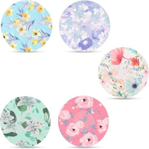 25pcs Sensor Covers for Libre 2/3, Waterproof Adhesive Patches CGM Tape Floral Pattern Monitor Patch Sweatproof Sensor Stickers Overpatch Compatible with Libre (5 Styles) in Saudi Arabia