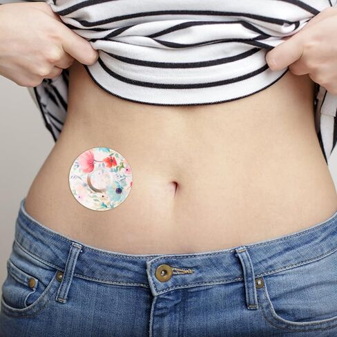 25pcs Sensor Covers for Libre 2/3, Waterproof Adhesive Patches CGM Tape Floral Pattern Monitor Patch Sweatproof Sensor Stickers Overpatch Compatible with Libre (5 Styles) in Saudi Arabia